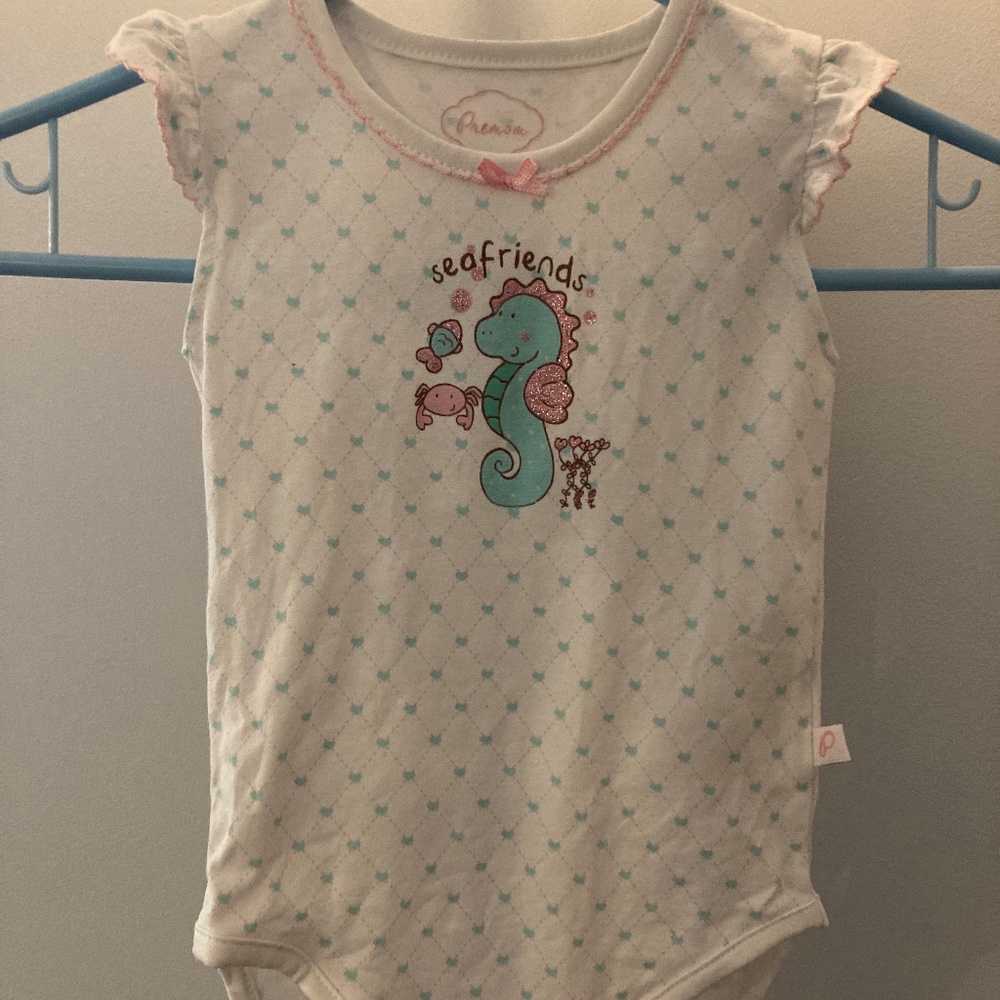 9-12 month under the sea girls onesie! New!